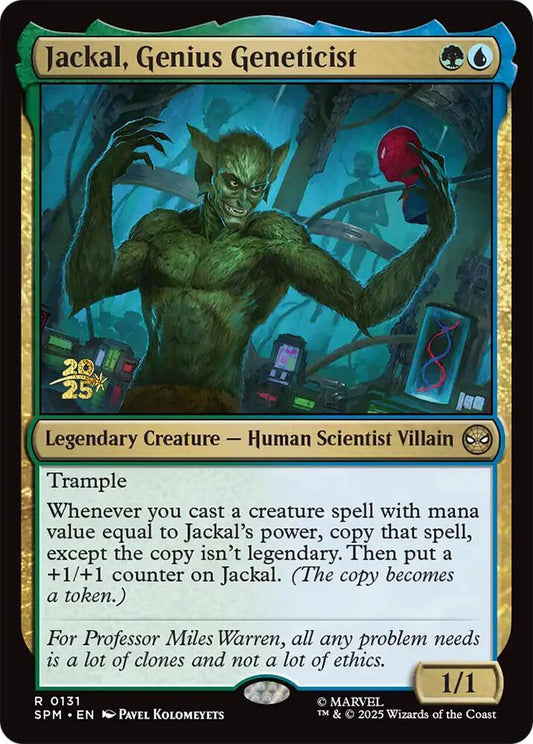 Jackal, Genius Geneticist [Prerelease Cards] 131