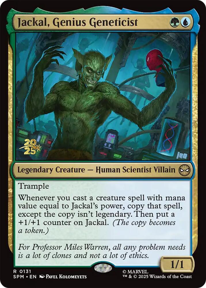 Jackal, Genius Geneticist [Prerelease Cards] 131