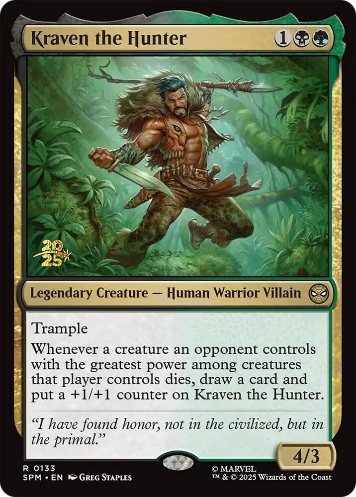 Kraven the Hunter [Prerelease Cards] 133