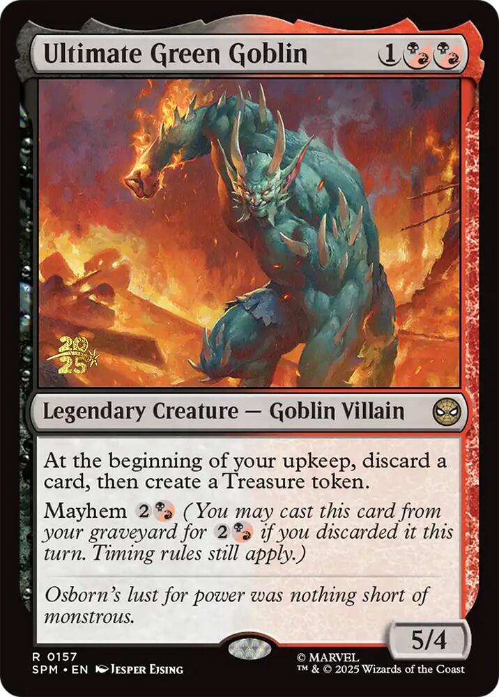 Ultimate Green Goblin [Prerelease Cards] 157
