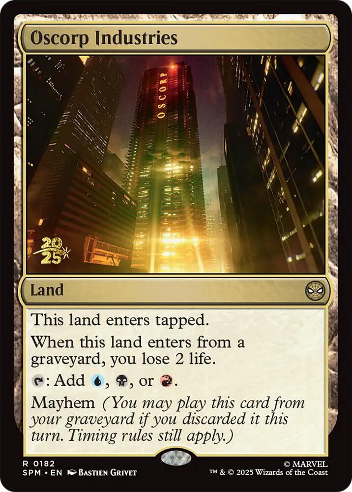 Oscorp Industries [Prerelease Cards] 182