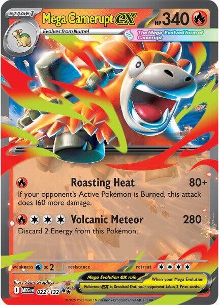 Mega Camerupt ex - 022/132 [ME01: Mega Evolution] 022/132