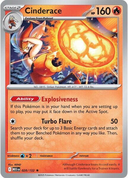 Cinderace [ME01: Mega Evolution] 028/132