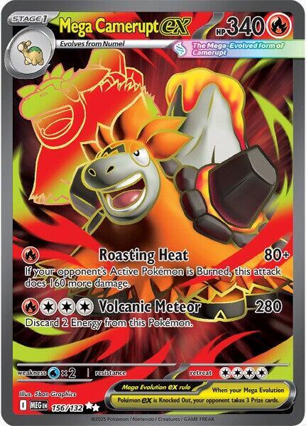 Mega Camerupt ex - 156/132 [ME01: Mega Evolution] 156/132