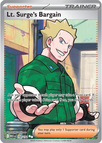 Lt. Surge's Bargain - 170/132 [ME01: Mega Evolution] 170/132
