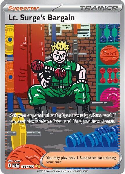 Lt. Surge's Bargain - 185/132 [ME01: Mega Evolution] 185/132