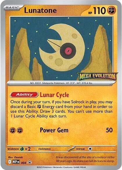 Lunatone - 004 [ME: Mega Evolution Promo] 004