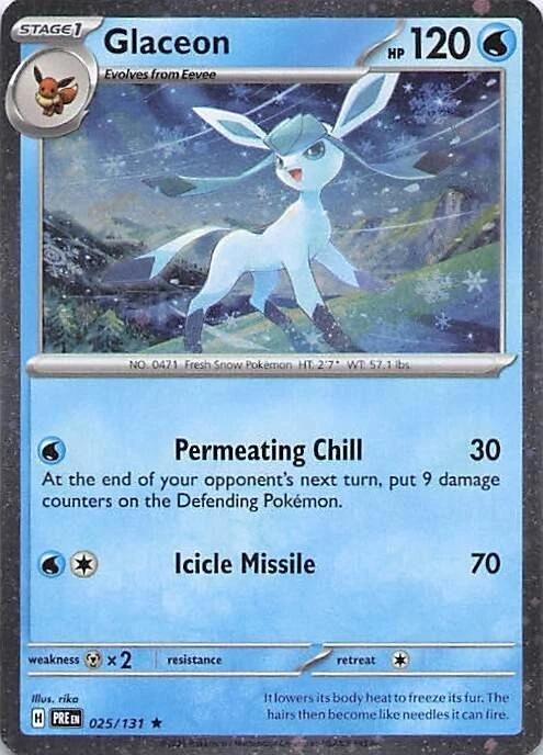 Glaceon - 025/131 (Cosmos Holo) [Miscellaneous Cards & Products] 025/131