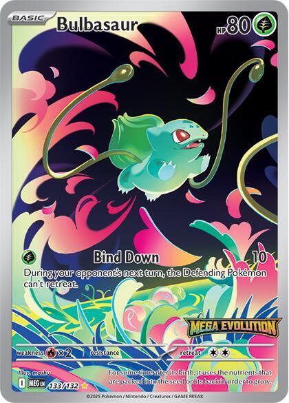 Bulbasaur - 133/132 (Mega Evolution Stamped) [Miscellaneous Cards & Products] 133/132