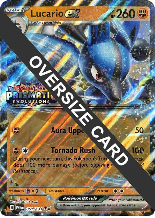 Lucario ex (Prismatic Evolutions Stamp) [Jumbo Cards] 051/131
