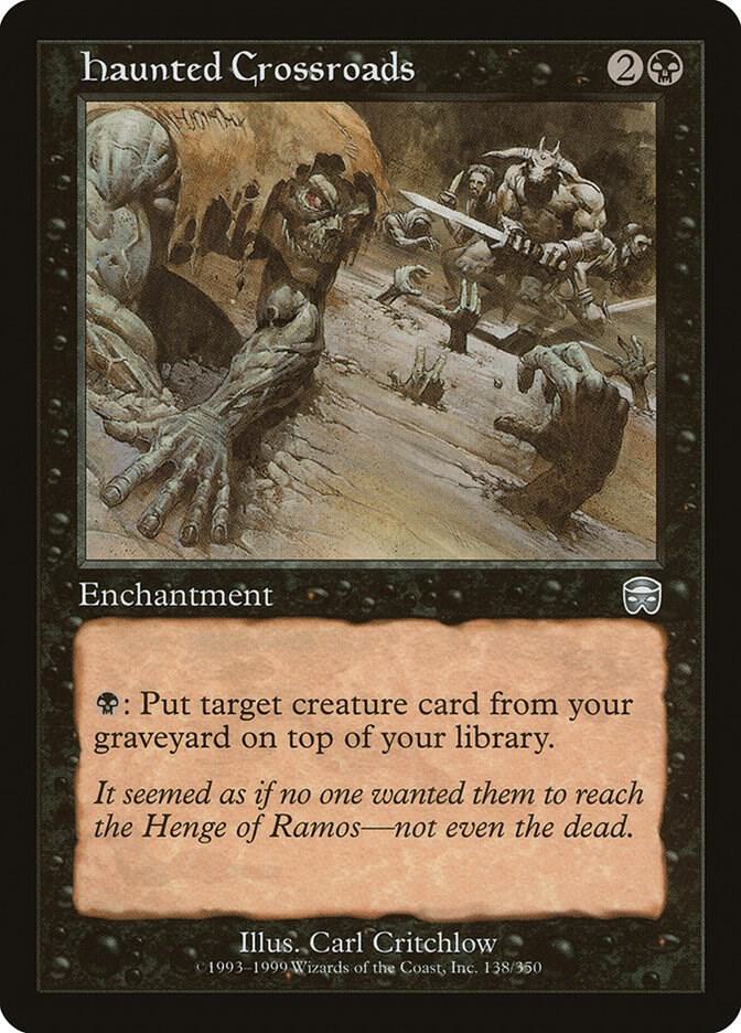 Haunted Crossroads [Mercadian Masques] 138