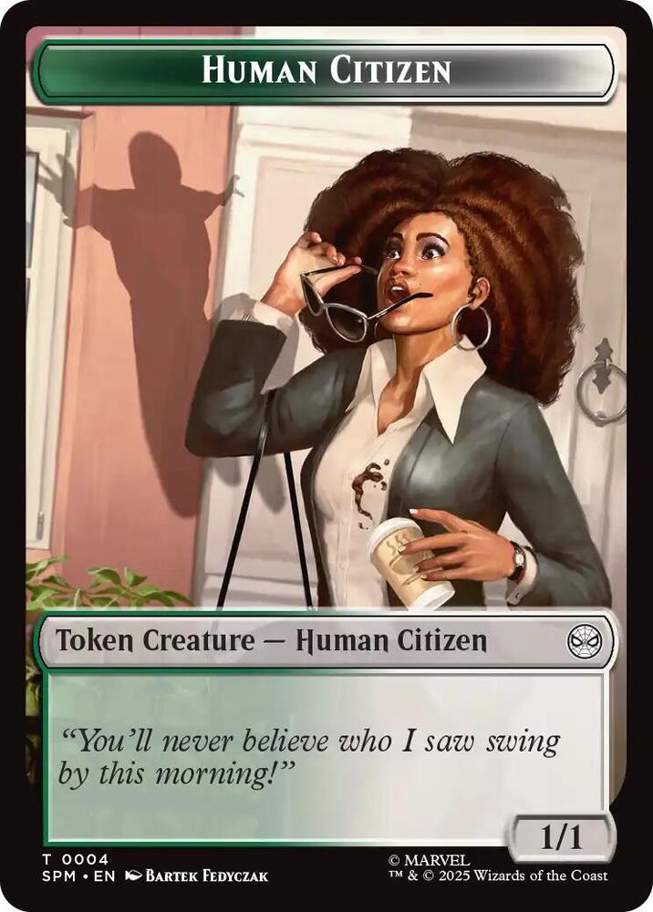 Human Citizen // Treasure Double-Sided Token [Marvel's Spider-Man] 4 // 7