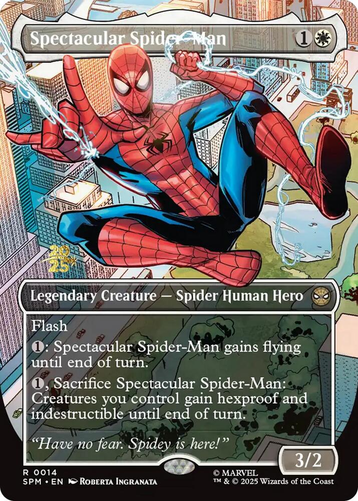 Spectacular Spider-Man (Borderless) [Prerelease Cards] 14