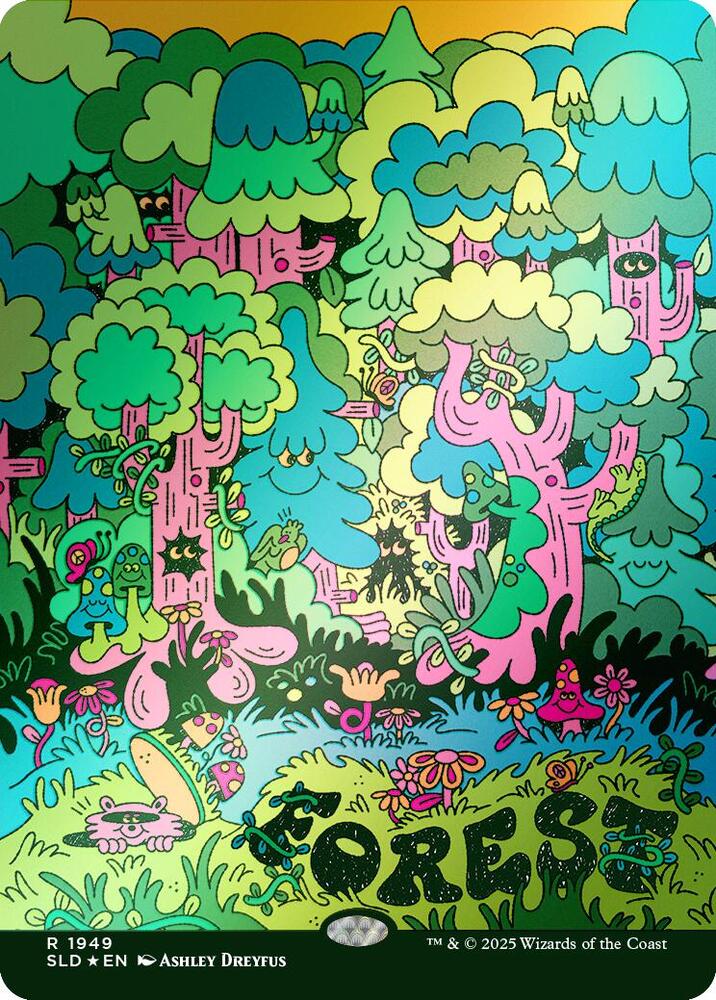 Forest (1949) (Rainbow Foil) [Secret Lair Drop Series] 1949