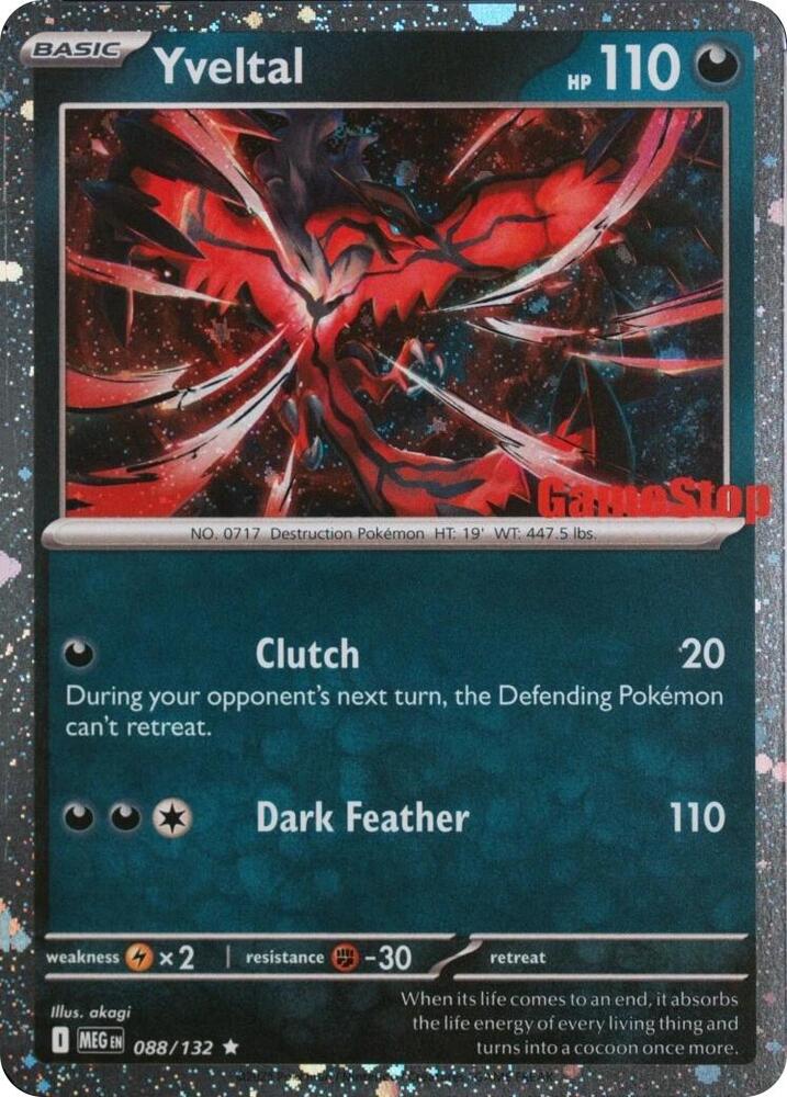 Yveltal (Game Stop) [Miscellaneous Cards & Products] 088/132