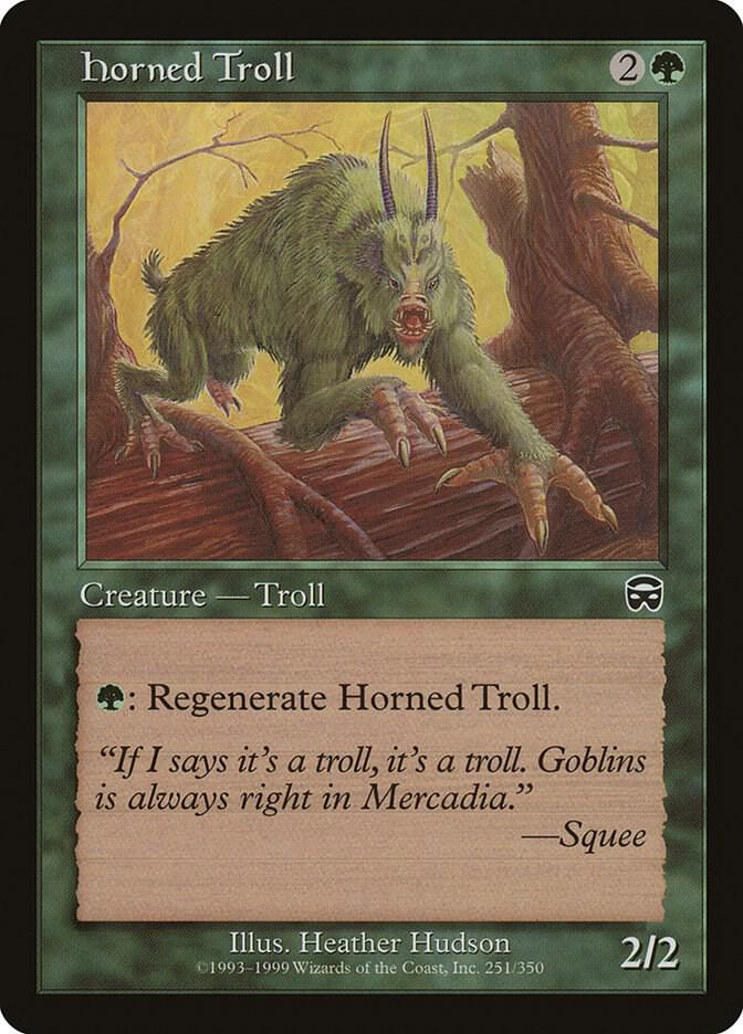 Horned Troll [Mercadian Masques] 251