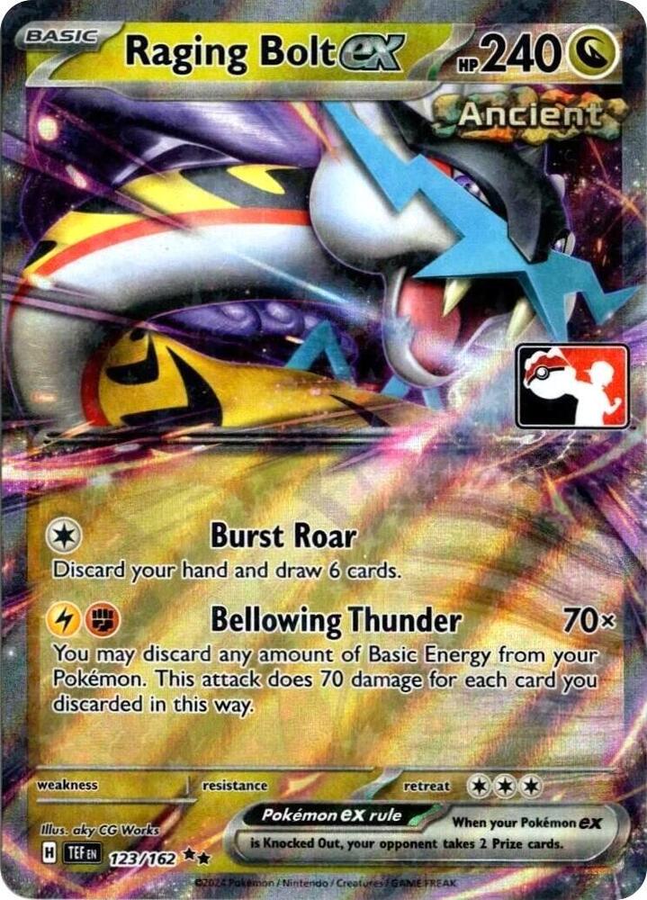 Raging Bolt ex - 123/162 [Prize Pack Series Cards] 123/162