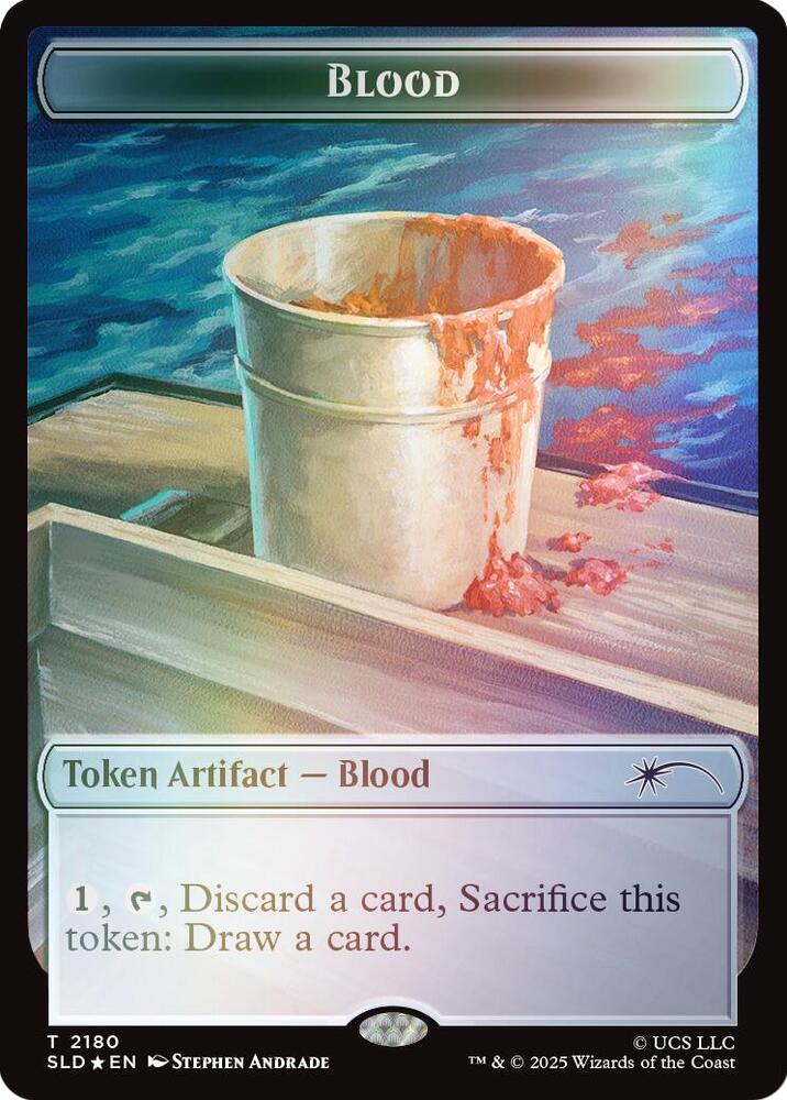 Blood Token (Rainbow Foil) [Secret Lair Drop Series] 2180