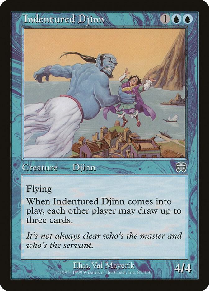 Indentured Djinn [Mercadian Masques] 85