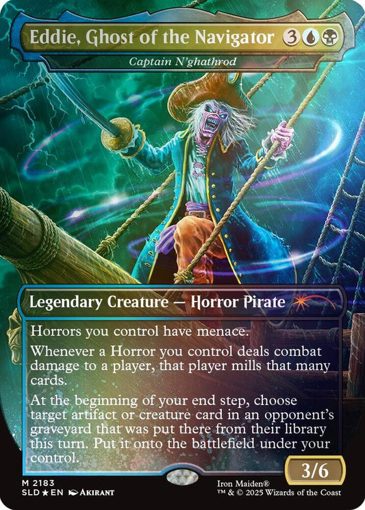 Eddie, Ghost of the Navigator - Captain N'ghathrod (Rainbow Foil) [Secret Lair Drop Series] 2183