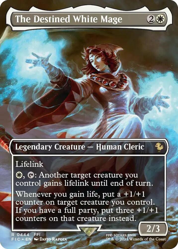 The Destined White Mage (Borderless) [Commander: FINAL FANTASY] 444