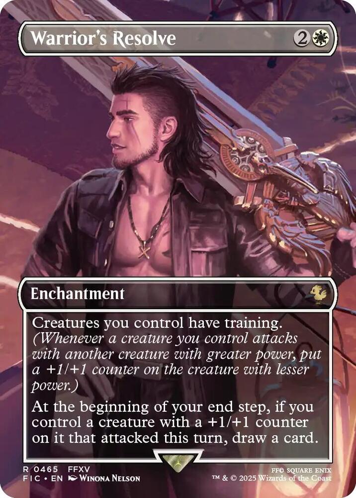 Warrior's Resolve (Borderless) [Commander: FINAL FANTASY] 465