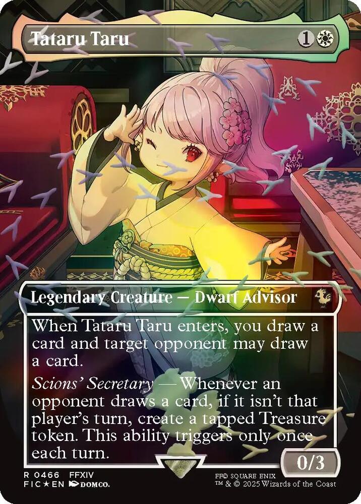 Tataru Taru (Borderless) (Chocobo Track Foil) [Commander: FINAL FANTASY] 466