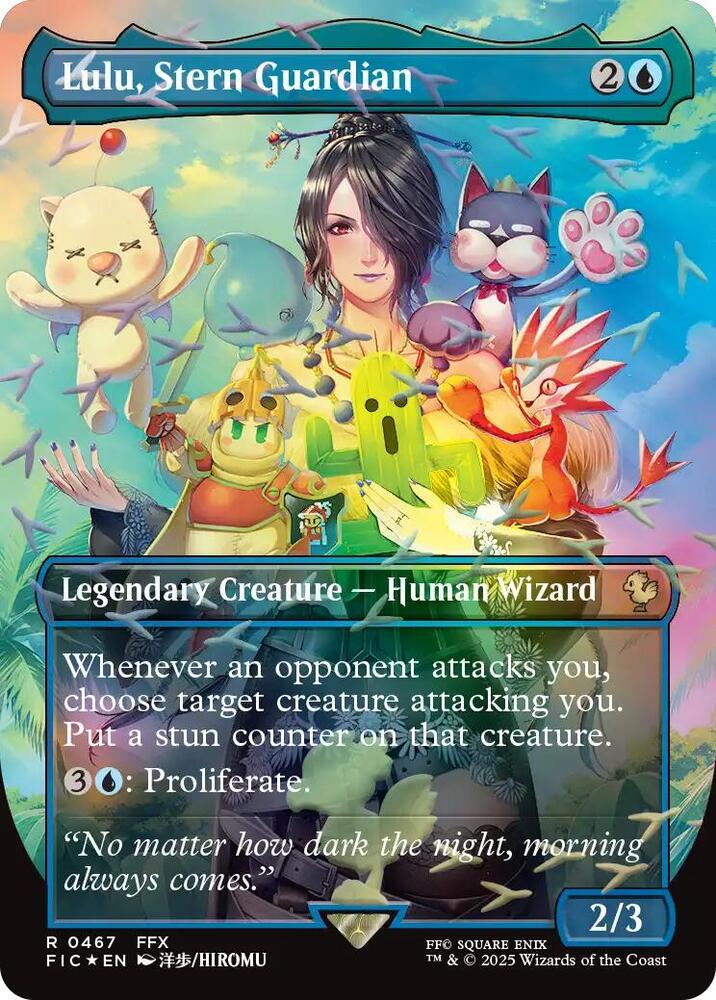 Lulu, Stern Guardian (Borderless) (Chocobo Track Foil) [Commander: FINAL FANTASY] 467