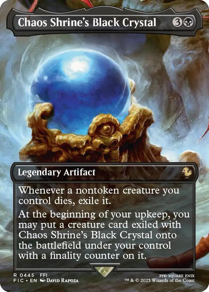 Chaos Shrine's Black Crystal (Borderless) [Commander: FINAL FANTASY] 445