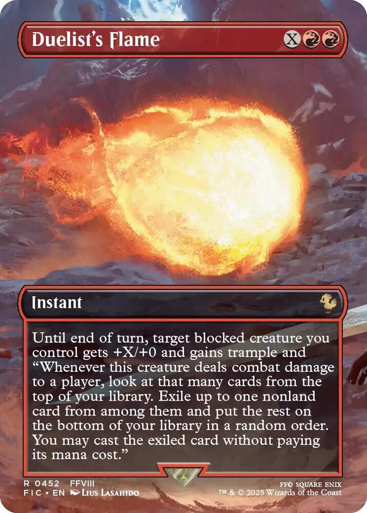 Duelist's Flame (Borderless) [Commander: FINAL FANTASY] 452