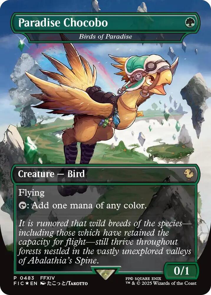 Paradise Chocobo - Birds of Paradise (Borderless) [Commander: FINAL FANTASY] 483