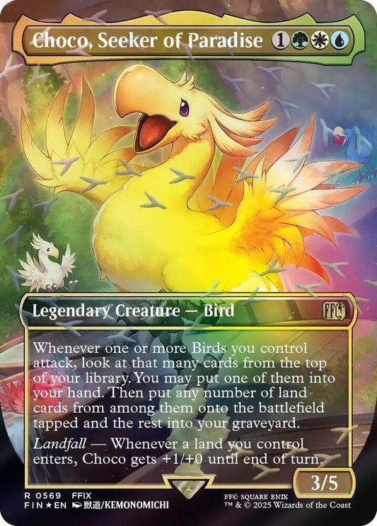 Choco, Seeker of Paradise (Borderless) (Chocobo Track Foil) [FINAL FANTASY] 569