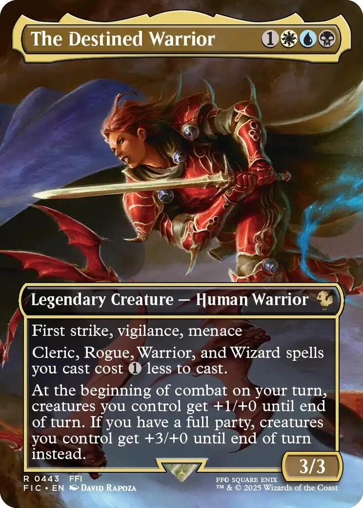 The Destined Warrior (Borderless) [Commander: FINAL FANTASY] 443