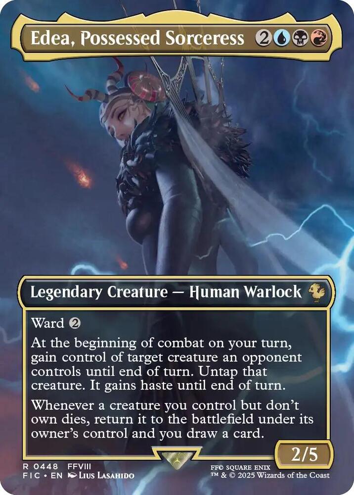Edea, Possessed Sorceress (Borderless) [Commander: FINAL FANTASY] 448