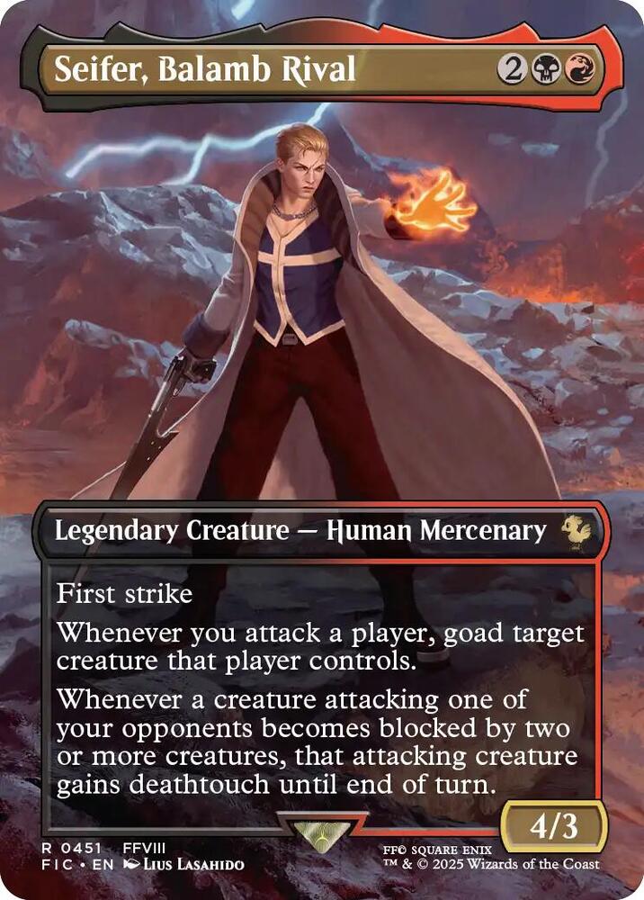 Seifer, Balamb Rival (Borderless) [Commander: FINAL FANTASY] 451