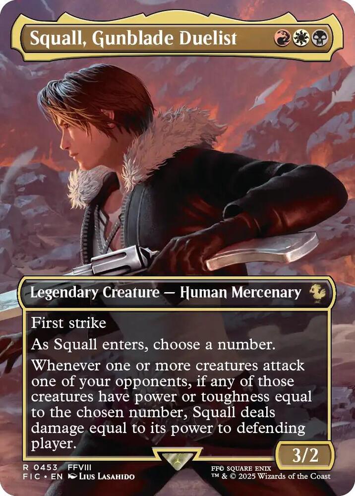 Squall, Gunblade Duelist (Borderless) [Commander: FINAL FANTASY] 453