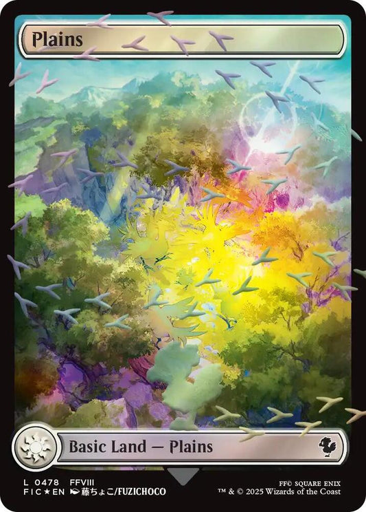 Plains (Chocobo Track Foil) [Commander: FINAL FANTASY] 478