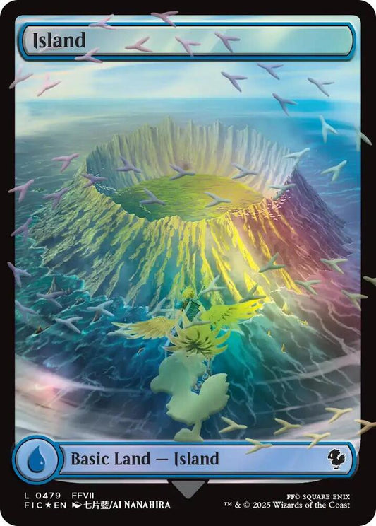 Island (Chocobo Track Foil) [Commander: FINAL FANTASY] 479