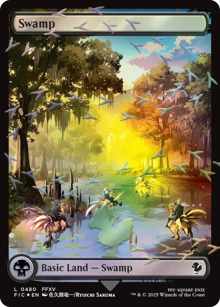 Swamp (Chocobo Track Foil) [Commander: FINAL FANTASY] 480