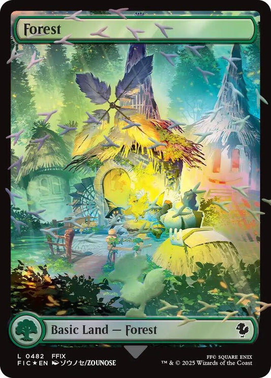 Forest (Chocobo Track Foil) [Commander: FINAL FANTASY] 482