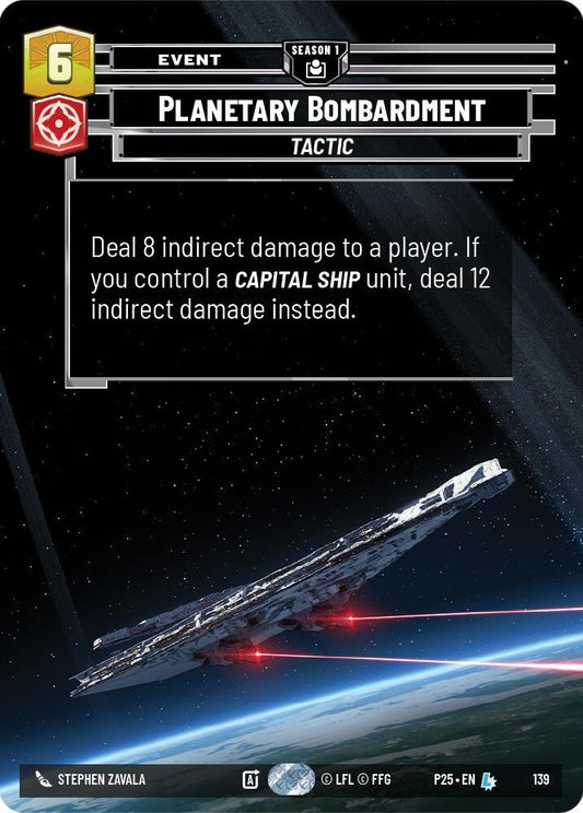 Planetary Bombardment (139) [Sector and Regional Promos: Season 1] 139