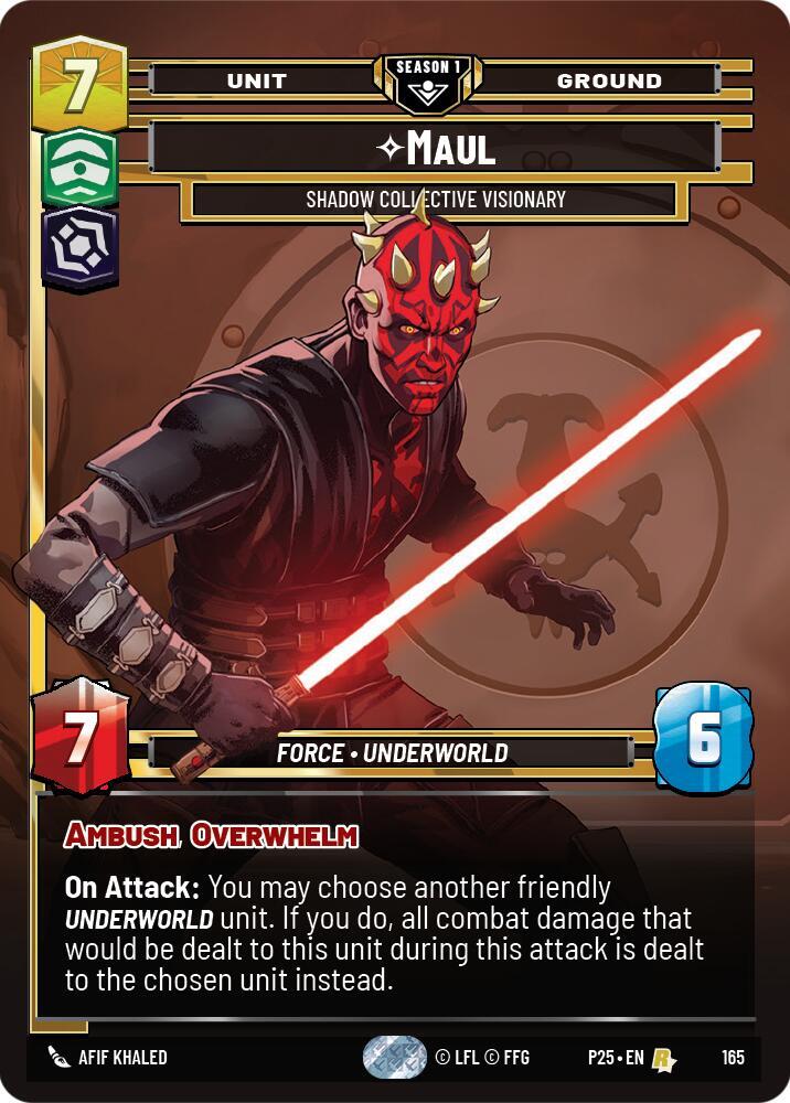 Maul - Shadow Collective Visionary (165) [Sector and Regional Promos: Season 1] 165