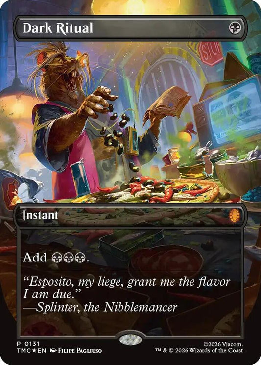 Dark Ritual (Borderless) [Commander: Teenage Mutant Ninja Turtles] 131
