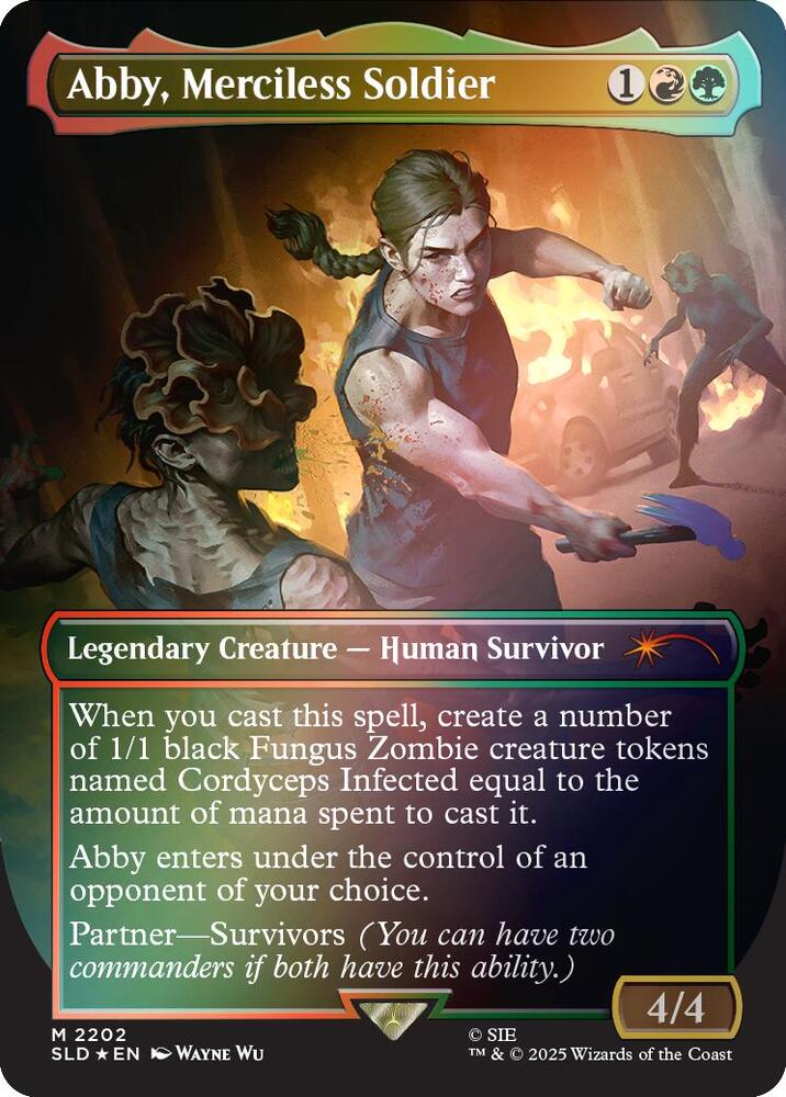Abby, Merciless Soldier (Rainbow Foil) [Secret Lair Drop Series] 2202