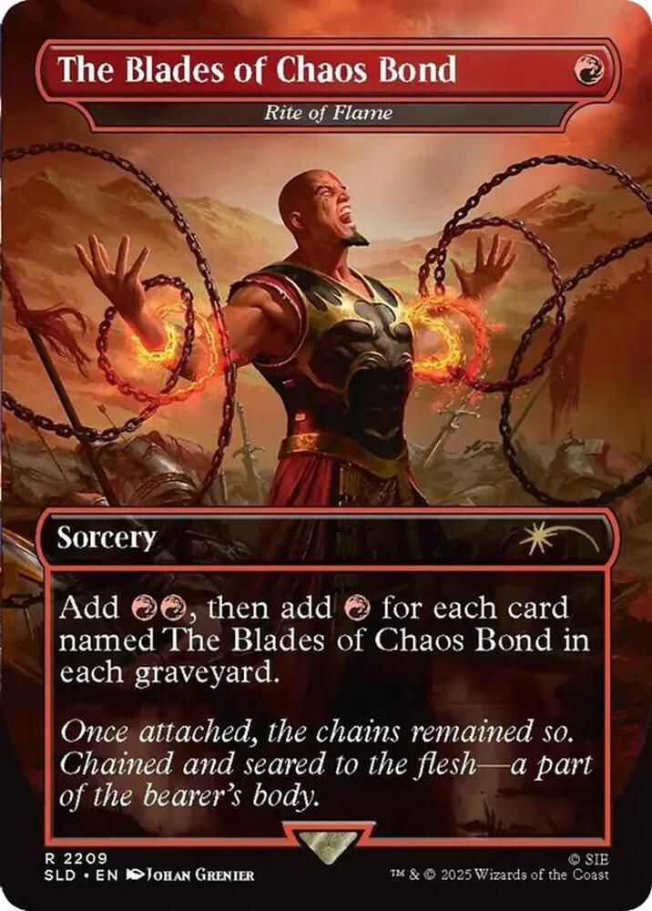 The Blades of Chaos Bond - Rite of Flame [Secret Lair Drop Series] 2209