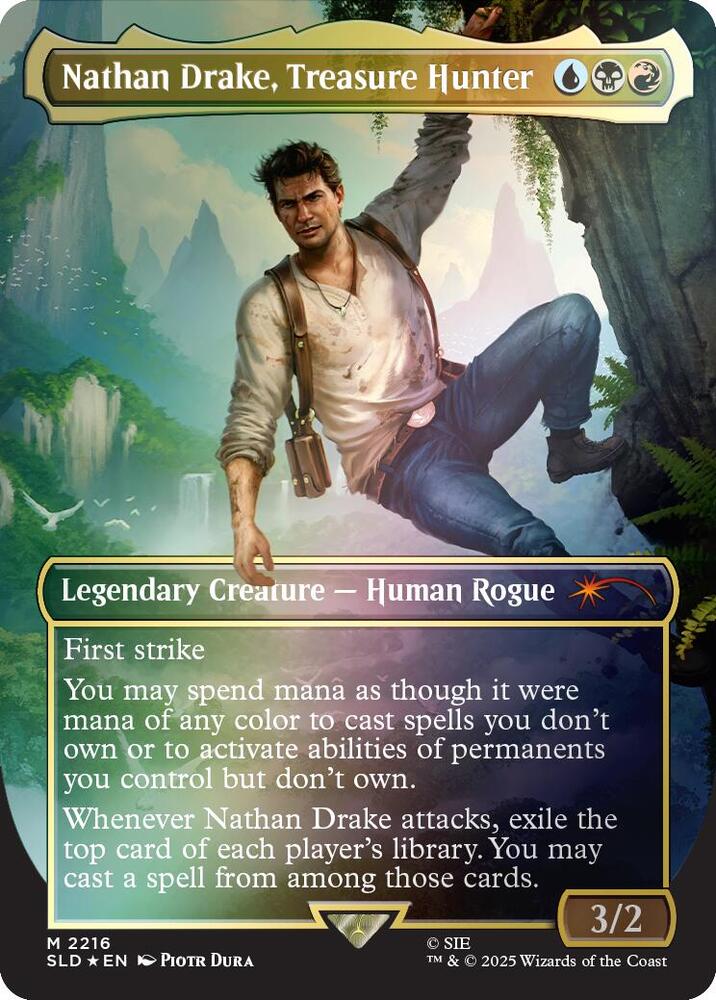 Nathan Drake, Treasure Hunter (Rainbow Foil) [Secret Lair Drop Series] 2216