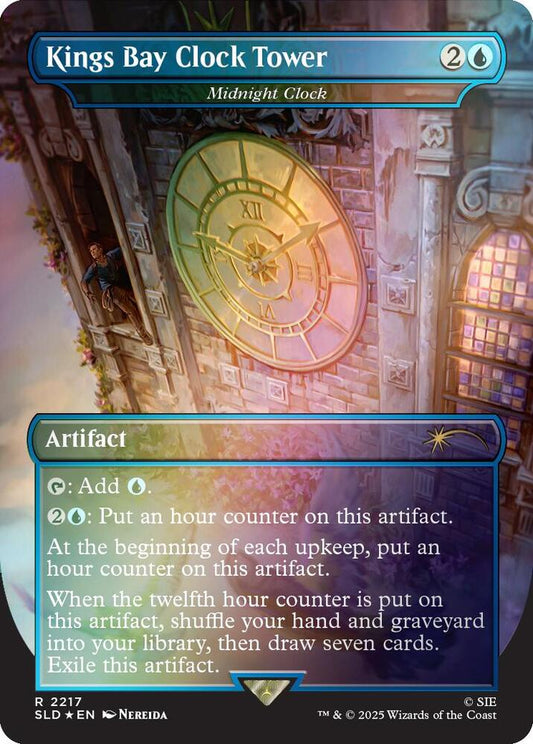Kings Bay Clock Tower - Midnight Clock (Rainbow Foil) [Secret Lair Drop Series] 2217