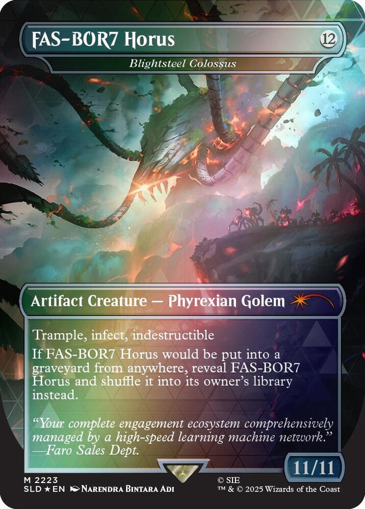 FAS-BOR7 Horus - Blightsteel Colossus (Rainbow Foil) [Secret Lair Drop Series] 2223