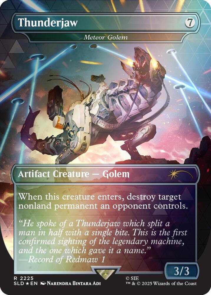 Thunderjaw - Meteor Golem (Rainbow Foil) [Secret Lair Drop Series] 2225