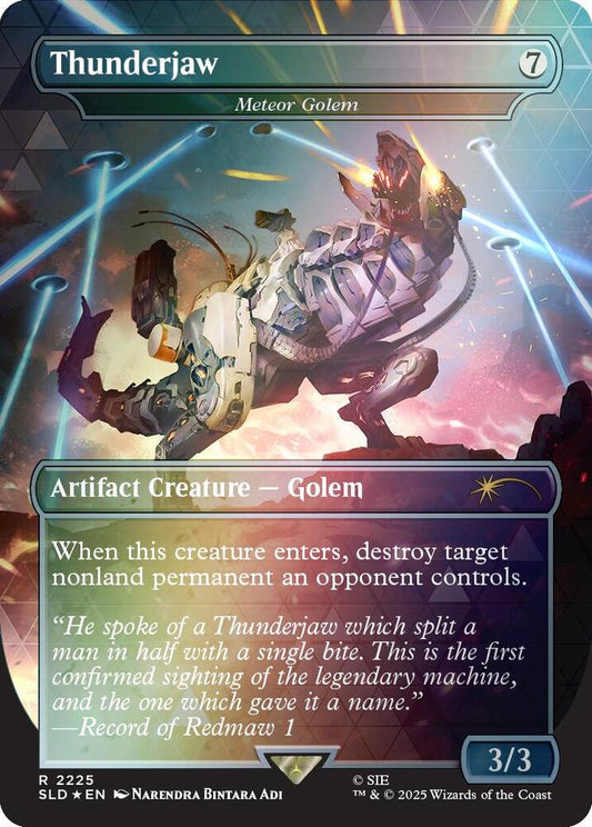 Thunderjaw - Meteor Golem (Rainbow Foil) [Secret Lair Drop Series] 2225